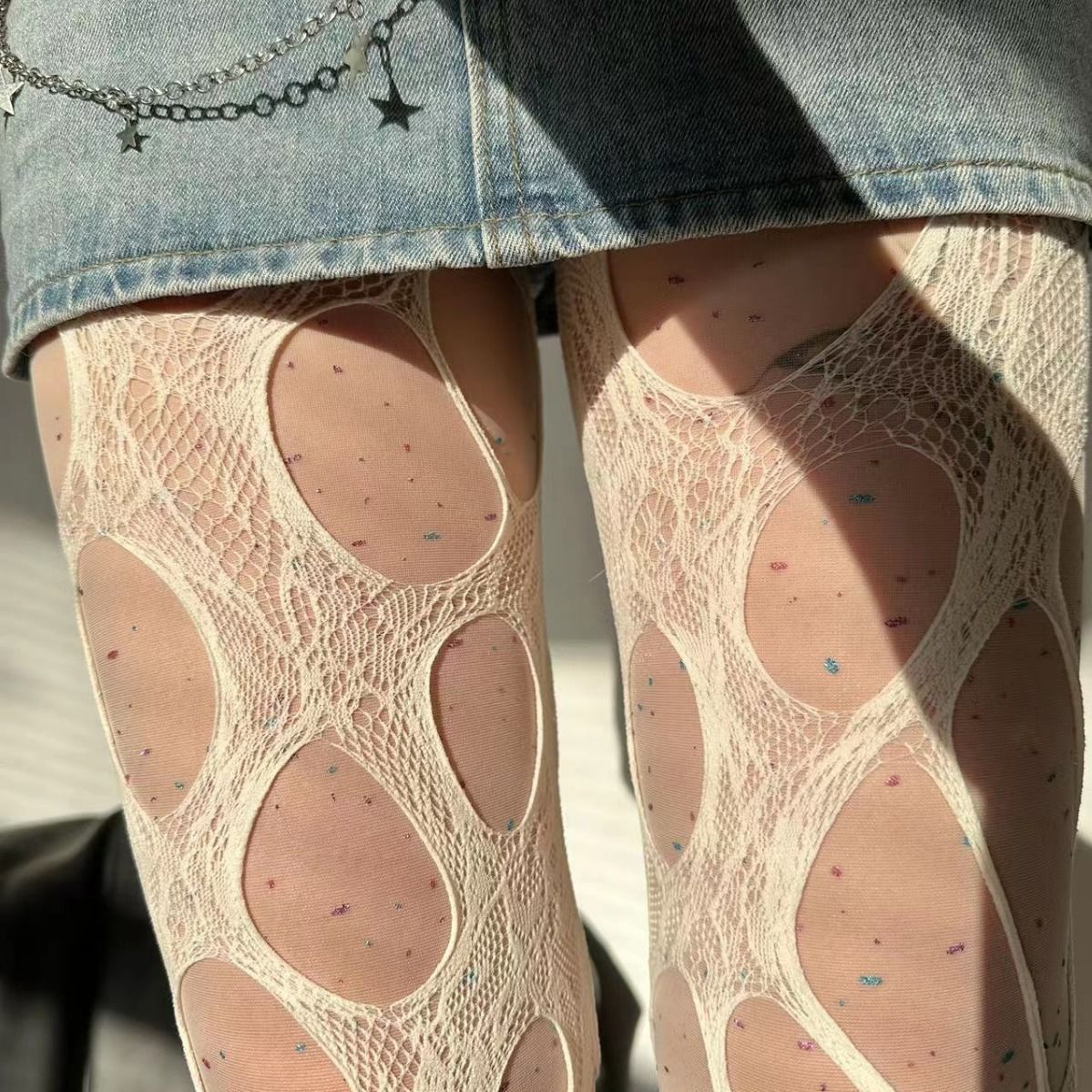 Sexy Punk Donne Foro Rotto Cal - Fishing Socks recensione e prezzo